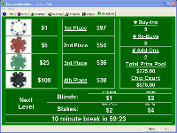 Poker Tournament Control Poker Clock Screen Shot
