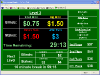 Poker Tournament Control Poker Clock Screen Shot