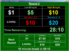 Poker Tournament Countdown Clock Screen Shot