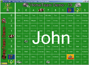 View Larger Image of Football Squares Screen Shot - Game Over