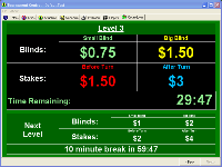 Poker Tournament Control Poker Clock Screen Shot