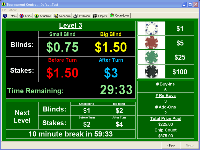 Poker Tournament Control Poker Clock Screen Shot