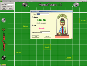 View Larger Image of Football Squares Screen Shot - Pay the Man