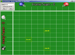 View Larger Image of Football Squares Screen Shot - Choose Squares